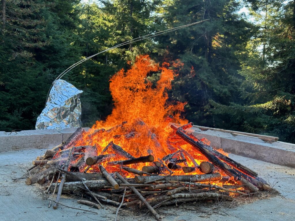 Low-Tech Biochar  Production Emissions Testing in the Usal Forest