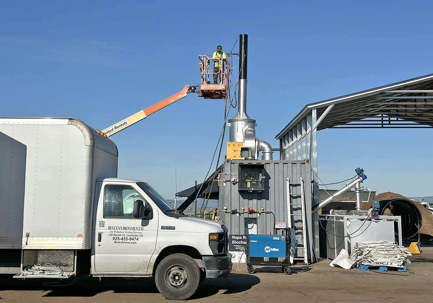 Emissions Testing, ARTi Pyrolysis Unit