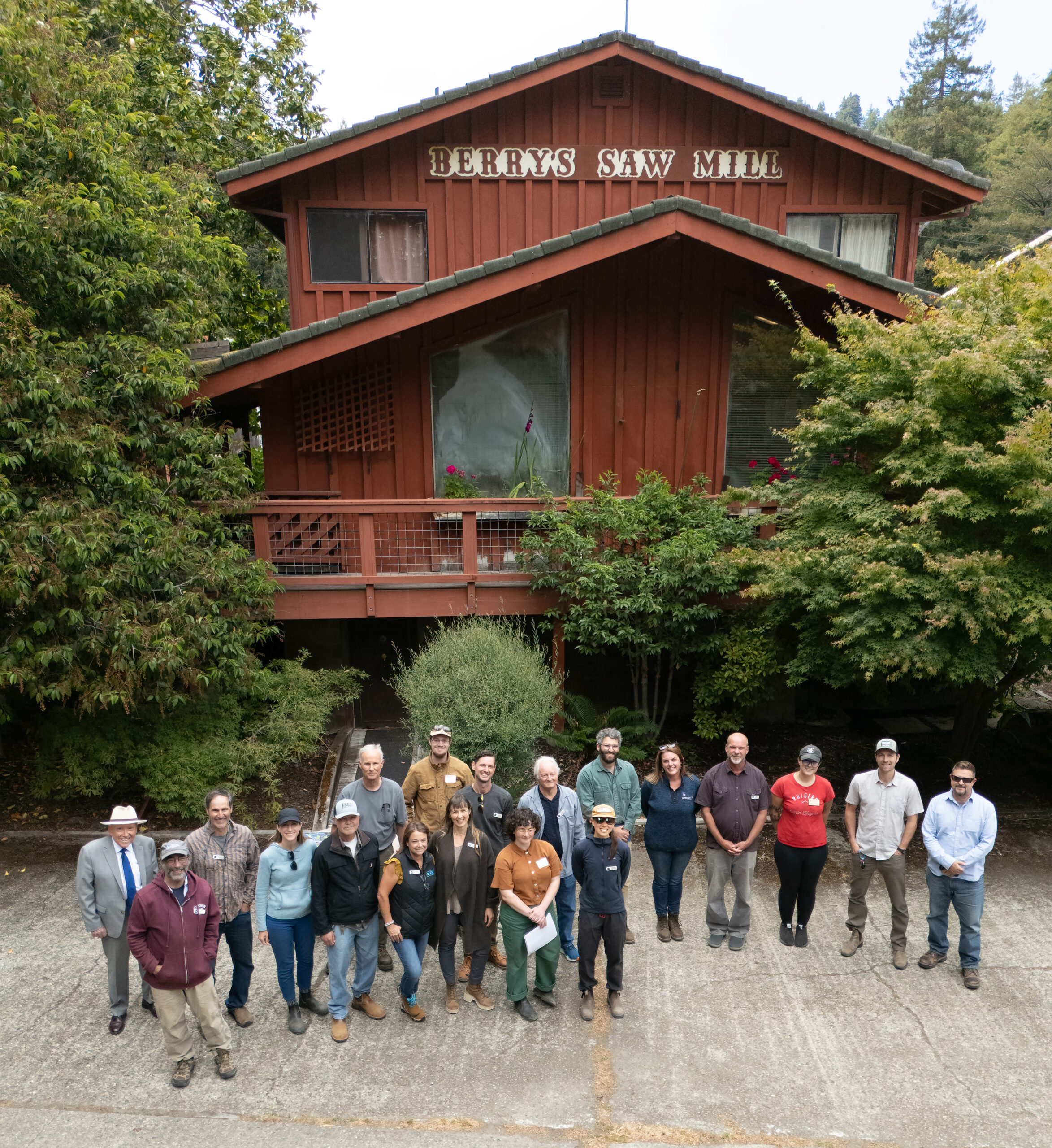 Berry's Sawmill Tour, a planned biomass utilization campus in western Sonoma County spearheaded by Regenerative Forest Solutions